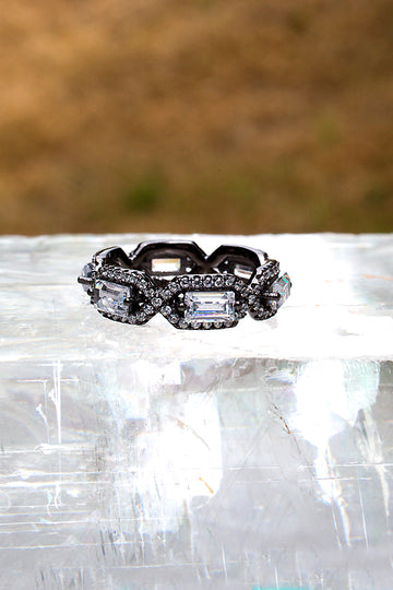 black rhodium eternity band